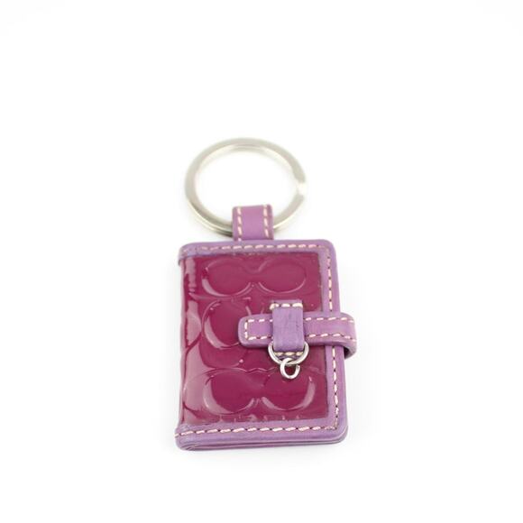 Coach Signature Embossed Mini  Photobook Keychain - Picture 1 of 5